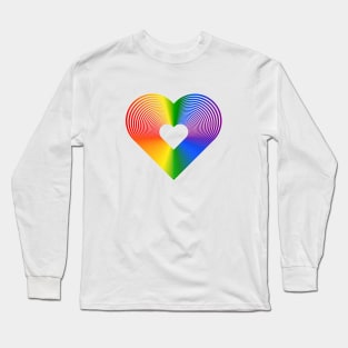 LGBT "HEART OF COLORS" Long Sleeve T-Shirt